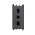 PRESA BIPOLARE 2 POLI+TERRA 16A 250V 1 MODULI ALLUMINIO - URMET DOMUS 10303AL product photo Photo 01 2XS