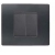 PLACCA FLEXA TECNOPOLIMERO 2 MODULI ANTRACITE NEA - URMET DOMUS 11802.AN product photo Photo 01 2XS