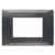 PLACCA FLEXA TECNOPOLIMERO ACCIAIO SCURO 3 MODULI - URMET DOMUS 11803.AC product photo Photo 01 2XS