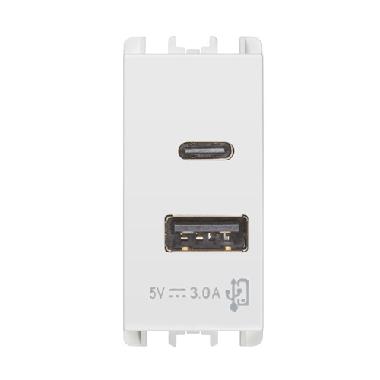 ALIMENTATORE 5V 3A 2X USB B. - URMET DOMUS 10331.B - URMET DOMUS 10331.B product photo Photo 01 3XL