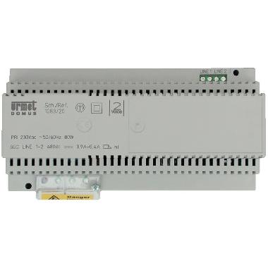 ALIMENTATORE 2VOICE 110V-230V - URMET DOMUS 1083/20A - URMET DOMUS 1083/20A - URMET DOMUS 1083/20A product photo Photo 01 3XL