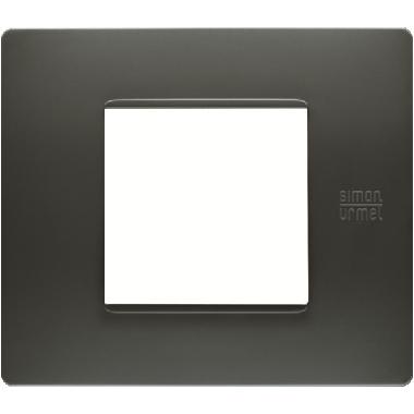 PLACCA FLEXA TECNOPOLIMERO 2 MODULI ANTRACITE NEA - URMET DOMUS 11802.AN product photo Photo 02 3XL