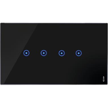 PLACCA S/TOUCH 4 I/P 4M NERO - URMET DOMUS 14044.NR - URMET DOMUS 14044.NR product photo Photo 01 3XL