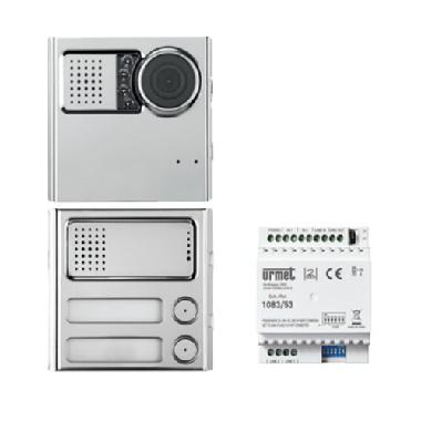 KIT COL SEC VIDEO 2V S-STEEL - URMET DOMUS 1783/739 - URMET DOMUS 1783/739 product photo Photo 01 3XL