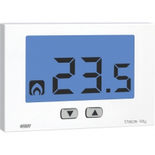 TERMOSTATO DA PARETE A BATTERIA THALOS KEY BIANCO - VEMER VE718300 product photo
