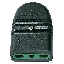 Spine e prese Presa 2P+T 16A P17/11 assiale nero - VIMAR 01029 product photo