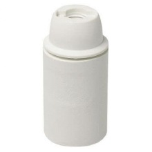 PORTALAMPADE E14 LISCIO BIANCO - VIMAR 02121.B product photo