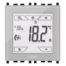 TERMOSTATO TOUCH KNX 2 MODULI NEUTRO - VIMAR 02952.BN product photo