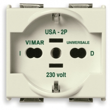 PRESA 2P+T 16A UNIVERSALE SHUKO SERIE 8000 - VIMAR 08410 product photo