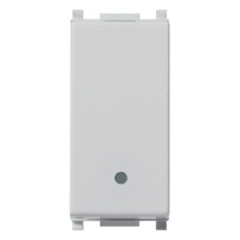PULSANTE VIMAR PLANA SILVER 1P NO 10A - VIMAR 14008.SL product photo