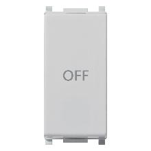 PLANA-PULS.1P NO+NC 10A SIMB.OFF SILVER - VIMAR 14056.33.SL - VIMAR 14056.33.SL product photo