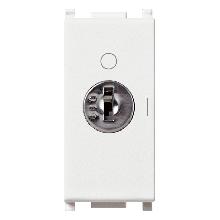 INTERRUTTOR 2P 16AX + CHIAVE BIANCO SERIE PLANA - VIMAR 14083.CU product photo