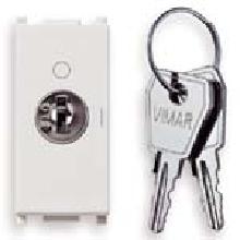 PLANA-INTERR.2P 16AX +CHIAVE ESTR.POS.O BIANCO - VIMAR 14083.S - VIMAR 14083.S product photo