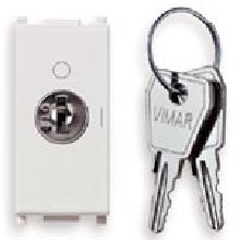 PLANA-PULSANTE 2P NO 16A+CHIAVE UNIF.000 BIANCO - VIMAR 14087.CU - VIMAR 14087.CU product photo
