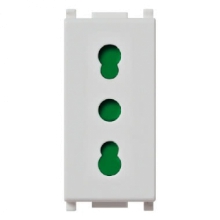PRESA BIPASSO SILVER 2P+T 16A P17/11 SERIE PLANA - VIMAR 14203.SL product photo