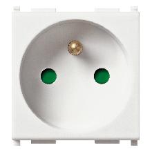 PLANA-PR.SICURY 2P+T 16A STD.FRANCESE BIANCO - VIMAR 14212 - VIMAR 14212 product photo