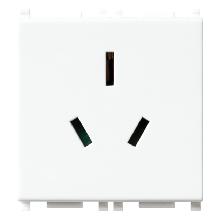 PLANA-PRESA SICURY 2P+T 10A STD.AUSTRALIA BIANCO - VIMAR 14261 - VIMAR 14261 - VIMAR 14261 product photo