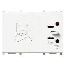 PLANA-PRESA PER RASOIO 230V C/TRASF.ISOL.20VA BIA - VIMAR 14290 - VIMAR 14290 product photo