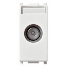 PRESA TV PASSANTE ANTENNA SERIE PLANA BIANCO - VIMAR 14300.10 product photo