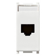 PRESA RJ45 NETSAFE CAT6 UTP BIANCO SERIE PLANA - VIMAR 14339.13 product photo