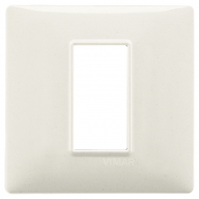 PLACCA 1 POSTO PER SCATOLA TONDA VIMAR PLANA COLORE GRANITO - VIMAR 14641.06 product photo