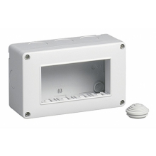 CONTENITORE IP40 4 MODULI GRIGIO PER SERIE PLANA ARKE EIKON - VIMAR 14804 product photo
