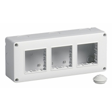 CONTENITORE IP40 6 MODULI 2X3 GRIGIO PER SERIE PLANA ARKE EIKON - VIMAR 14813 product photo