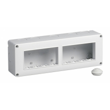 CONTENITORE IP40 8 MODULI 4X2 GRIGIO PER SERIE PLANA ARKE EIKON - VIMAR 14837 product photo