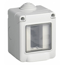CONTENITORE IP55 CON SPORTELLO 1 MODULO GRIGIO - VIMAR 14901 product photo