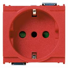 IDEA-PRESA SICURY 2P+T 16A ITALIANO ROSSO - VIMAR 16209.R - VIMAR 16209.R product photo
