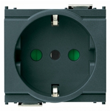PRESA SHUKO TEDESCA 2P+T 16A P30 SERIE IDEA GRIGIO - VIMAR 16209 product photo