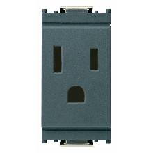 PRESA 2P+T 15A USA+SASO GRIGIO - VIMAR 16245 product photo