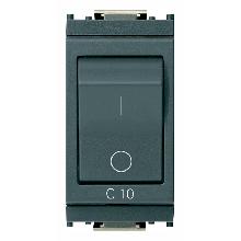 IDEA-INTERR.MGN 1P+N C10 3KA GRIGIO - VIMAR 16505.10 - VIMAR 16505.10 product photo