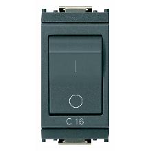 IDEA-INTERR.MGN 1P+N C16 3KA GRIGIO - VIMAR 16505.16 - VIMAR 16505.16 product photo