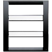 IDEA-PLACCA 18M(6+6+6) TECNOPOL.NERO - VIMAR 16749.16 - VIMAR 16749.16 product photo