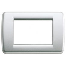PLACCA RONDO 3 MODULI ARGENTO METALLIZZATO - VIMAR 16753.21 product photo