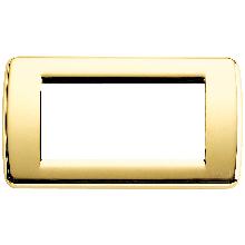 IDEA RONDO'-PLACCA 4M METAL ORO LUCIDO - VIMAR 16754.32 - VIMAR 16754.32 product photo
