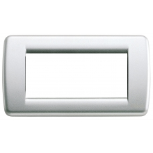 IDEA RONDO'-PLACCA 4M METAL ARGENTO METALLIZ - VIMAR 16754.21 - VIMAR 16754.21 product photo