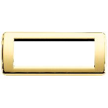 IDEA RONDO'-PLACCA 6M METAL ORO LUCIDO - VIMAR 16756.32 - VIMAR 16756.32 product photo