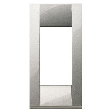 IDEA CLASSIC-PLACCA 1M PANNELLI METALLO ARGENTO ME - VIMAR 16781.21 product photo