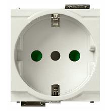IDEA-PRESA 2P+T 16A SHUKO MOD.RIDOTTO BIANCO - VIMAR 17039.B - VIMAR 17039.B product photo