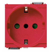 IDEA-PRESA 2P+T 16A SHUKO MOD.RIDOTTO ROSSO - VIMAR 17039.R - VIMAR 17039.R product photo