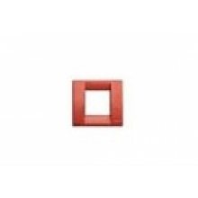 PLACCA CLASSICA 1-2 MODULI METALLIZZATO ROSSO - VIMAR 17092.04 product photo