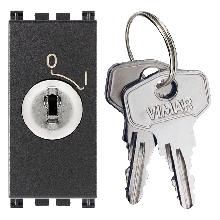 ARKE'-INTERRUTTORE 2P 16AX +CHIAVE GRIGIO - VIMAR 19083 - VIMAR 19083 product photo