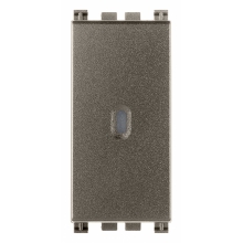 DEVIATORE ARKE' 1 PULSANTE 16AX ASSIALE METAL - VIMAR 19105.M product photo