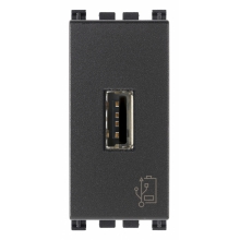 UNITA' ALIMENTAZIONE ARKE' USB 5V1,5A 1 MODULO GRIGIO - VIMAR 19292 product photo