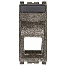 ARKE'-ADATTATORE RJ45 INCLINATO METAL - VIMAR 19343.K.M - VIMAR 19343.K.M - VIMAR 19343.K.M product photo