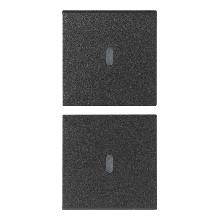 ARKE'DUE MEZZI TASTI 1M NEUTRO PERS. GRIGIO - VIMAR 19751 - VIMAR 19751 - VIMAR 19751 product photo