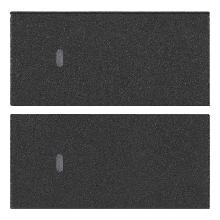 DUE MEZZI TASTI 2M NEUTRO PERS. GRIGIO - VIMAR 19752 - VIMAR 19752 product photo