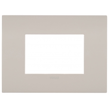 PLACCA ARKÉ FIT 3 MODULI METALLO SABBIA DI LIPARI - VIMAR 19953.31 product photo